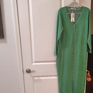 Rebdolls Vibrant Green Long Sleeve Dress
